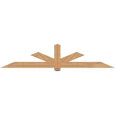 Ekena Millwork Kennewick Timber Gable Bracket, Western Red Cedar, 108"W x 22"H x 5 1/2"D x 5 1/2"F, 5/12 Pitch GBW108X22X0606KEN00SWR